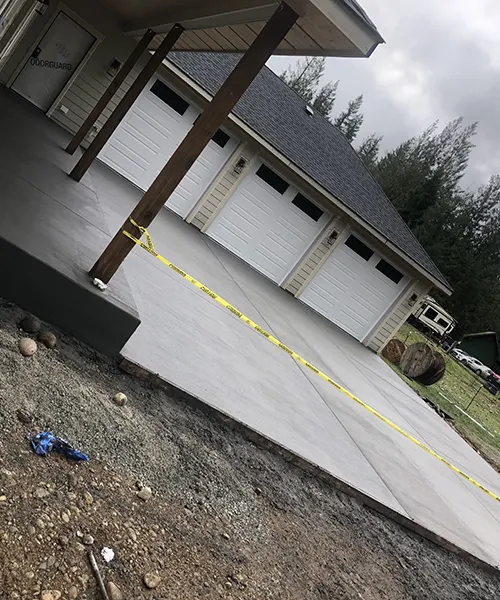 Broom finish driveway in Federal Way 